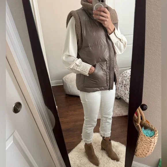 Heartloom Tan Puffer Vest S - Picture 4 of 6